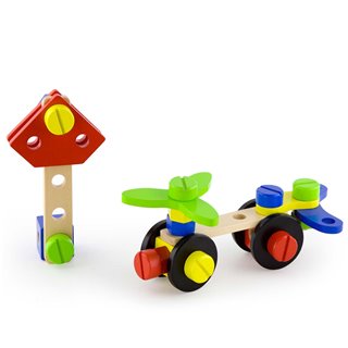 Construction block set - 68 pieces